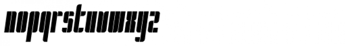 Pila Condensed Oblique Font LOWERCASE