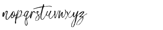 Pilamption Brush Font LOWERCASE