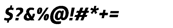 Pilea Black Italic Font OTHER CHARS