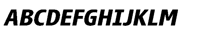Pilea Black Italic Font UPPERCASE