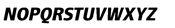 Pilea Black Italic Font UPPERCASE