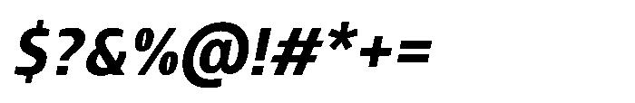 Pilea Extrabold Italic Font OTHER CHARS