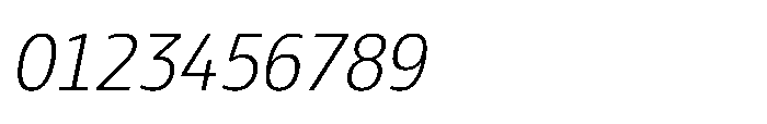Pilea Extralight Italic Font OTHER CHARS