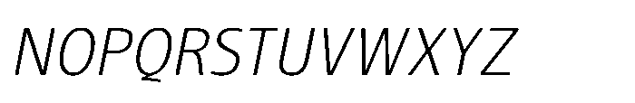 Pilea Extralight Italic Font UPPERCASE