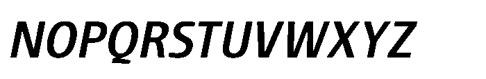 Pilea Medium Italic Font UPPERCASE