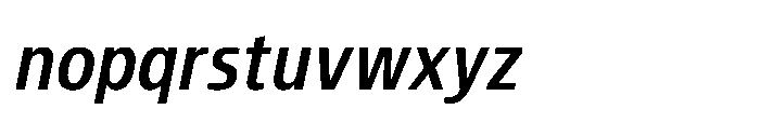 Pilea Medium Italic Font LOWERCASE