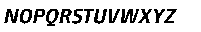 Pilea Semibold Italic Font UPPERCASE