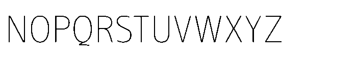 Pilea Thin Font UPPERCASE