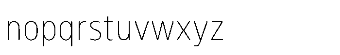 Pilea Thin Font LOWERCASE