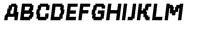 Pileup Bold Oblique Font UPPERCASE