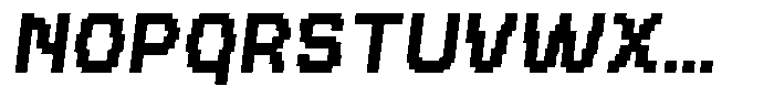 Pileup Bold Oblique Font UPPERCASE