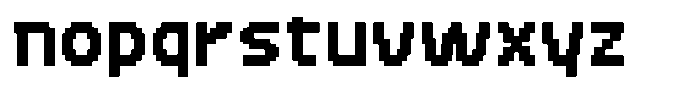 Pileup Bold Font LOWERCASE