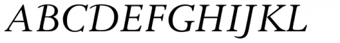Pilgrim Pro Italic Font UPPERCASE