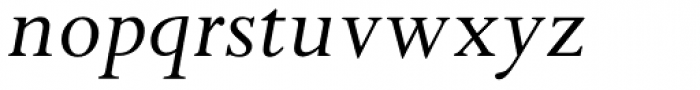 Pilgrim Pro Italic Font LOWERCASE
