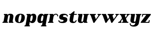 Piman Black Italic Font LOWERCASE