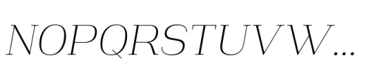 Piman Extra Light Italic Font UPPERCASE