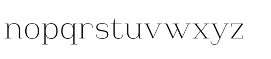 Piman Extra Light Font LOWERCASE