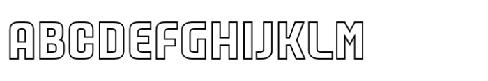 Pinbals Outline Font UPPERCASE