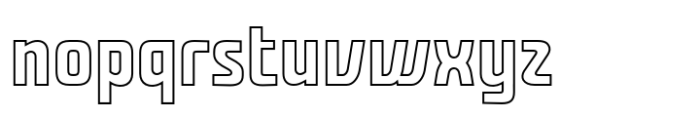 Pinbals Outline Font LOWERCASE