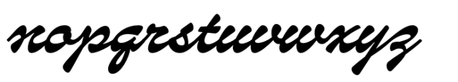 Pinbrush Font LOWERCASE