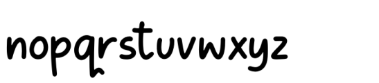 Pine Words Font LOWERCASE