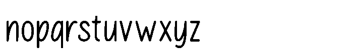 Pink Sky Regular Font LOWERCASE
