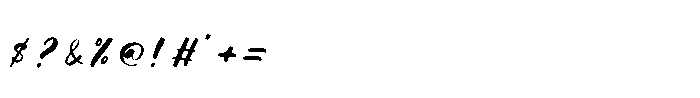 Pinkan Twistera  Italic Regular Font OTHER CHARS