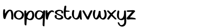 Pinkaters Font LOWERCASE