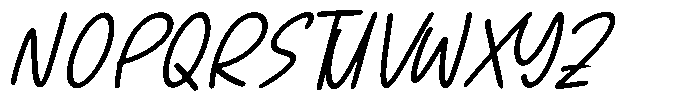 Pinky Doodle Italic Italic Font UPPERCASE