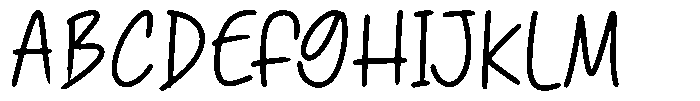 Pinky Doodle Regular Font UPPERCASE