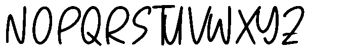 Pinky Doodle Regular Font UPPERCASE
