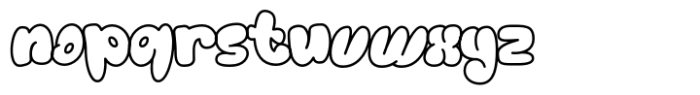Pinky Funky Regular Font LOWERCASE