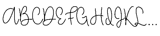 Pinky Honey Monoline Regular Font UPPERCASE