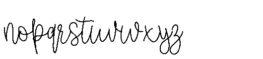 Pinky Honey Monoline Regular Font LOWERCASE