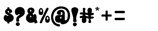 Pinky Honey Retro Regular Font OTHER CHARS