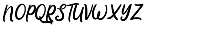 Pinky Sunday Font UPPERCASE