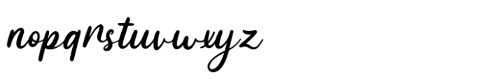 Pinky Sunday Font LOWERCASE