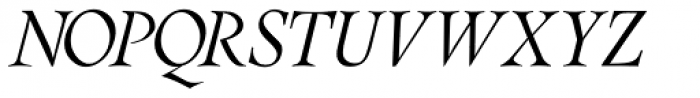 Pinnacle JY Book Italic Font UPPERCASE