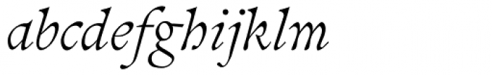 Pinnacle JY Book Italic Font LOWERCASE