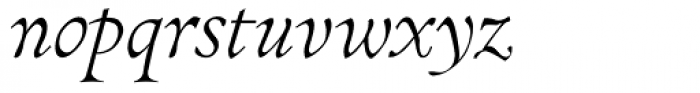Pinnacle JY Book Italic Font LOWERCASE