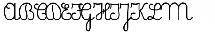 Pinocchio Mono Regular Font UPPERCASE