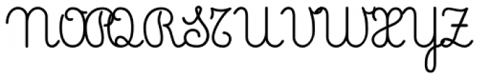Pinocchio Mono Regular Font UPPERCASE