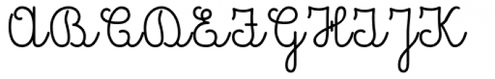 Pinocchio Scribe Regular Font UPPERCASE