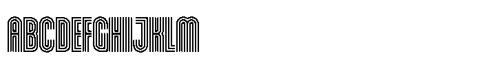 Pinstripe Font UPPERCASE