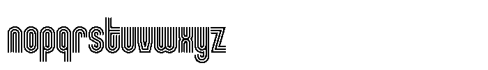 Pinstripe Font LOWERCASE