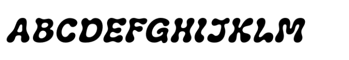 Pintails Oblique Font UPPERCASE
