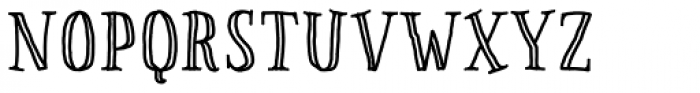Pinto NO_03 Engraved Font LOWERCASE