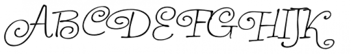 Piquant 3 Italic Font UPPERCASE