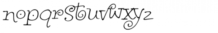 Piquant 3 Italic Font LOWERCASE