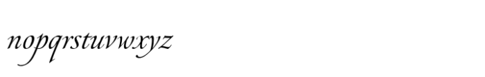 Pirouette Std Text Font LOWERCASE